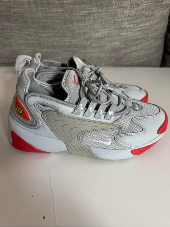 Nike Other - Nike White and Gray Sneakers with Red Accents